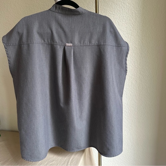 FIGS Graphite Rafaela Oversized Scrub Top - Picture 8 of 8